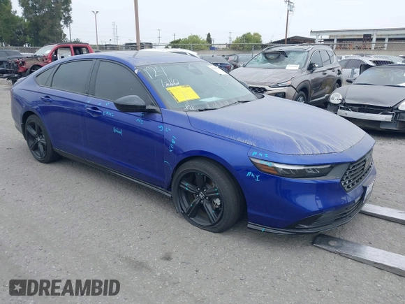 2023 Honda Accord Sport-L with VIN 1HGCY2F71PA034914, listed as a IAAI auction lot 42462123 with 20,184 mi miles and . Bid and sale history available at DreamBid. Image 1.
