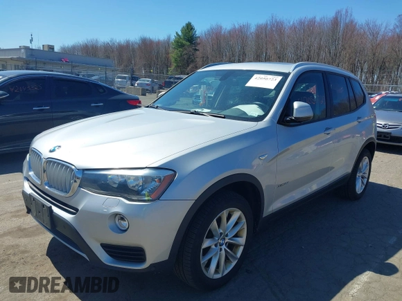 2015 BMW X3 xDrive28i with VIN 5UXWX9C5XF0D47850, listed as a IAAI auction lot 42050723 with 93,459 mi miles and . Bid and sale history available at DreamBid. Image 2.