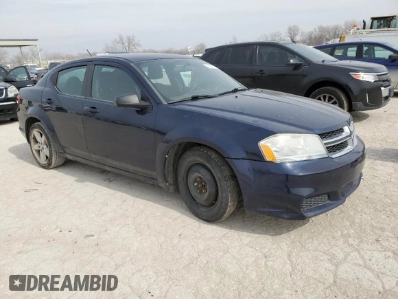 2013 Dodge Avenger SE with VIN 1C3CDZAB5DN688600, listed as a Copart auction lot 47686475 with 126,183 mi miles and Clean Title. Bid and sale history available at carsss.com. Image 4.