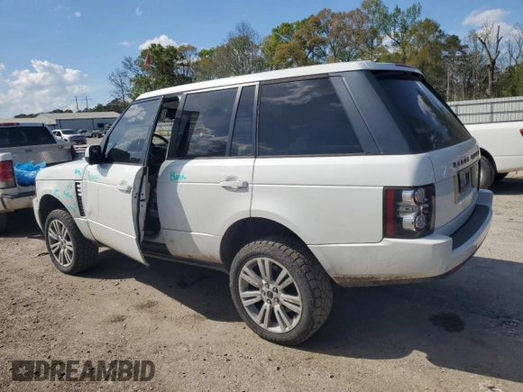2012 Land Rover Range Rover HSE Lux with VIN SALMF1D40CA387952, listed as a Copart auction lot 50007335 with 108,881 mi miles and Salvage title. Bid and sale history available at DreamBid. Image 2.