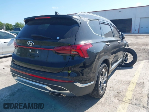 2021 Hyundai Santa Fe SEL with VIN 5NMS34AJXMH307065, listed as a IAAI auction lot 41951232 with 32,305 mi miles. Bid and sale history available at carsss.com. Image 4.