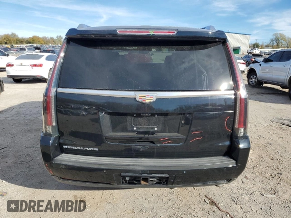 2018 Cadillac Escalade Luxury with VIN 1GYS3BKJXJR348574, listed as a Copart auction lot 81994574 with 143,867 mi miles and Salvage title. Bid and sale history available at DreamBid. Image 6.