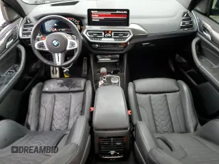 2023 BMW X3 M with VIN 5YM13EC02P9R76895, listed as a Copart auction lot 84182294 with 17,257 mi miles and Salvage Title. Bid and sale history available at carsss.com. Image 8.