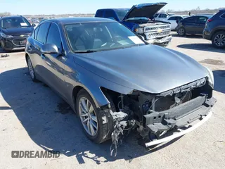 2015 Infiniti Q50 Premium with VIN JN1BV7AP3FM343677, listed as a IAAI auction lot 41811842 with 110,486 mi miles. Bid and sale history available at carsss.com. Image 1.