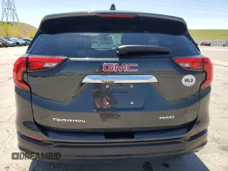 2021 GMC Terrain SLE with VIN 3GKALTEV8ML358946, listed as a Copart auction lot 55696405 with 59,927 mi miles and Salvage title. Bid and sale history available at DreamBid. Image 6.