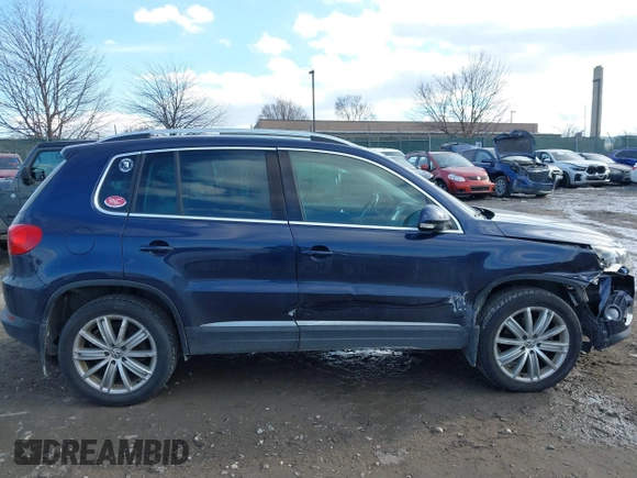 2016 Volkswagen Tiguan S with VIN WVGBV7AX5GW526285, listed as a IAAI auction lot 41445284 with 130,954 mi miles and . Bid and sale history available at DreamBid. Image 12.