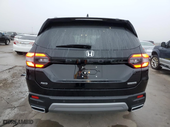 2025 Honda Pilot Touring with VIN 5FNYG2H76SB009916, listed as a Copart auction lot 43832285 with 2,998 mi miles and Salvage Title. Bid and sale history available at carsss.com. Image 6.