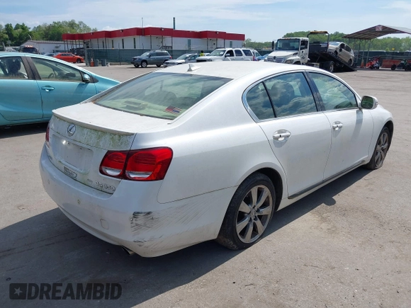 2008 Lexus GS with VIN JTHCE96S980016221, listed as a IAAI auction lot 42186022 with 208,878 mi miles. Bid and sale history available at carsss.com. Image 4.