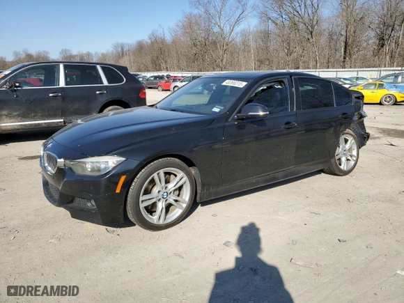 2015 BMW 3 Series 328i with VIN WBA3A5G59FNS85539, listed as a Copart auction lot 48366315 with 79,342 mi miles and Salvage Title. Bid and sale history available at carsss.com. Image 1.