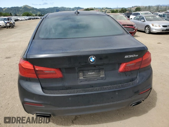 2020 BMW 5 Series 530e with VIN WBAJA9C01LCE28731, listed as a Copart auction lot 55233085 with 47,908 mi miles and Salvage Title. Bid and sale history available at DreamBid. Image 6.
