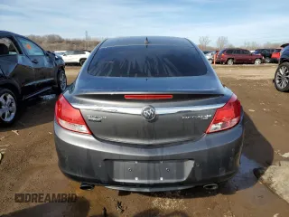2011 Buick Regal CXL Turbo TO6 with VIN W04G05GV8B1059334, listed as a Copart auction lot 48557985 with 114,945 mi miles and Salvage Title. Bid and sale history available at carsss.com. Image 6.