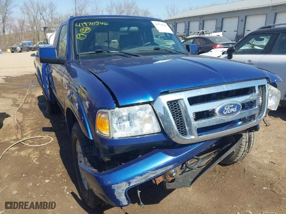 2010 Ford Ranger XLT with VIN 1FTLR4FE5APA16703, listed as a IAAI auction lot 41770546 with 94,802 mi miles. Bid and sale history available at carsss.com. Image 1.