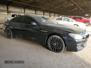 2014 BMW 6 Series 650i with VIN WBA6B2C52ED129040, listed as a Copart auction lot 83829924 with 116,674 mi miles and Salvage Title. Bid and sale history available at DreamBid. Image 4.