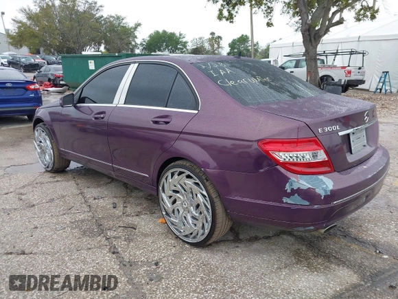 2010 Mercedes-Benz C-Class C 300 Sport with VIN WDDGF5EB3AR131172, listed as a IAAI auction lot 41707525 with 123,410 mi miles. Bid and sale history available at carsss.com. Image 3.