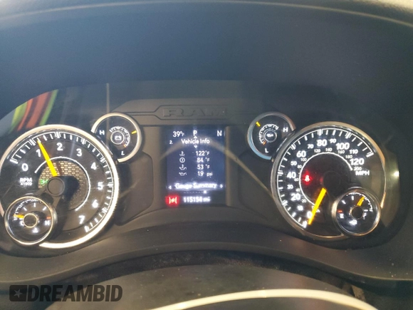 2021 Ram 2500 Tradesman with VIN 3C6UR5HJXMG520152, listed as a Copart auction lot 48988035 with 115,154 mi miles and Clean Title. Bid and sale history available at carsss.com. Image 9.