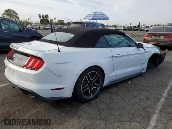 2022 Ford Mustang EcoBoost with VIN 1FATP8UH8N5100869, listed as a Copart auction lot 42118565 with 0 mi miles and Non Repairable. Bid and sale history available at carsss.com. Image 3.