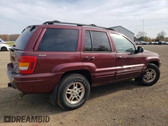 1999 Jeep Grand Cherokee Limited with VIN 1J4GW68S5XC573162, listed as a Copart auction lot 78611274 with 174,960 mi miles and Salvage Title. Bid and sale history available at carsss.com. Image 3.