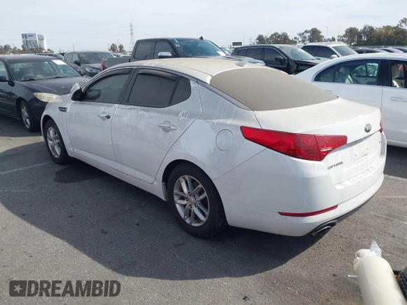 2013 Kia Optima LX with VIN 5XXGM4A79DG193534, listed as a IAAI auction lot 41690584 with 100,287 mi miles. Bid and sale history available at carsss.com. Image 3.