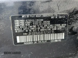 2014 Subaru Impreza 2.0i z VIN JF1GPAA64E8214135, wystawiony jako Copart lot #58827535 z przebiegiem 143 505 mil mil oraz Czysty tytuł • Clean title. Historia ofert i sprzedaży dostępna na DreamBid. Obrazek 13.
