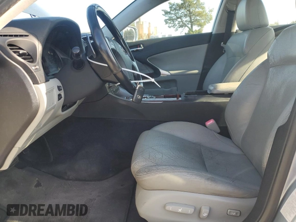 2006 Lexus IS 250 with VIN JTHCK262065003793, listed as a Copart auction lot 50196065 with 302,254 mi miles and Salvage Title. Bid and sale history available at DreamBid. Image 7.