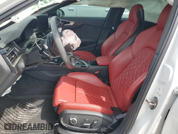 2021 Audi S4 Premium Plus with VIN WAUB4AF49MA030608, listed as a Copart auction lot 46857154 with 45,692 mi miles. Bid and sale history available at carsss.com. Image 7.