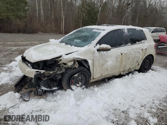 2010 Volkswagen Golf GTI with VIN WVWGV7AJXAW367583, listed as a Copart auction lot 83187024 with 297,631 mi miles and Salvage title. Bid and sale history available at DreamBid. Image 1.
