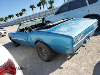 1967 Pontiac Firebird z VIN 223677U101685, wystawiony jako Copart lot #74851504 z przebiegiem 68 172 mil mil oraz Nie do naprawy • Non repairable. Historia ofert i sprzedaży dostępna na DreamBid. Obrazek 2.