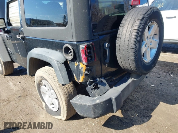 2014 Jeep Wrangler Sport with VIN 1C4AJWAG1EL314651, listed as a IAAI auction lot 41881814 with 222,483 mi miles and . Bid and sale history available at carsss.com. Image 6.