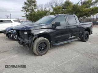 2019 Chevrolet Silverado 1500 RST with VIN 3GCUYEED4KG146614, listed as a Copart auction lot 43521695 with 129,766 mi miles and Salvage Title. Bid and sale history available at DreamBid. Image 1.