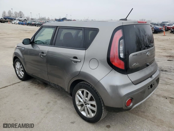2019 Kia Soul + with VIN KNDJP3A54K7698604, listed as a Copart auction lot 46062714 with 0 mi miles and Salvage Title. Bid and sale history available at carsss.com. Image 2.