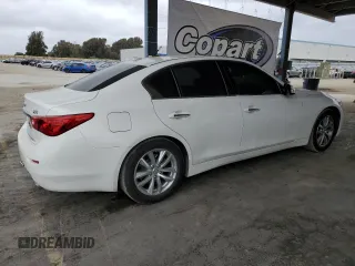 2015 Infiniti Q50 Sport with VIN JN1BV7AP3FM353836, listed as a Copart auction lot 54265965 with 101,602 mi miles and Salvage title. Bid and sale history available at DreamBid. Image 3.