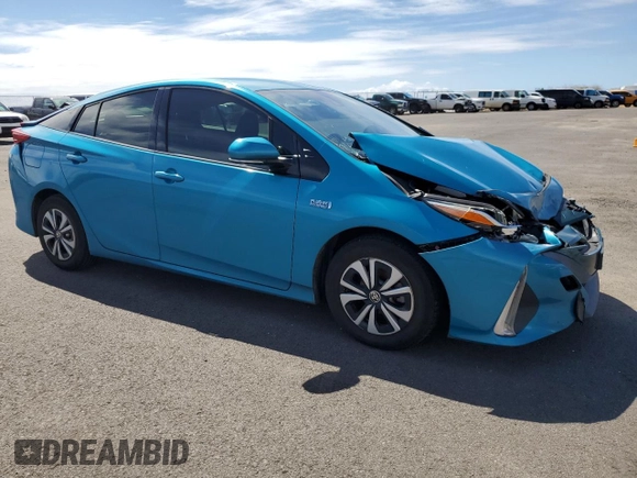 2018 Toyota Prius Plus with VIN JTDKARFP3J3093322, listed as a Copart auction lot 45608465 with 75,442 mi miles and Salvage Title. Bid and sale history available at DreamBid. Image 4.