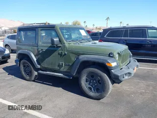 2021 Jeep Wrangler Sport S with VIN 1C4GJXAG3MW737454, listed as a IAAI auction lot 40392262 with 29,330 mi miles and . Bid and sale history available at DreamBid. Image 1.