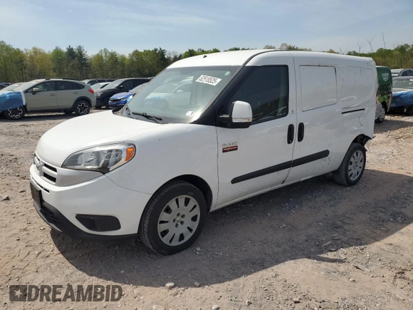 2015 Ram ProMaster City Cargo Tradesman SLT with VIN ZFBERFBT2F6A88731, listed as a Copart auction lot 52618525 with 85,687 mi miles and Salvage Title. Bid and sale history available at carsss.com. Image 1.