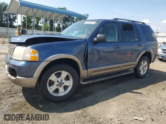 2003 Ford Explorer Eddie Bauer z VIN 1FMZU74K33UC30818, wystawiony jako Copart lot #67825014 z przebiegiem 244 759 mil mil oraz Szkoda całkowita • Salvage title. Historia ofert i sprzedaży dostępna na DreamBid. Obrazek 1.