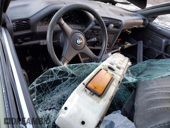 1987 BMW 3 Series 325i with VIN WBAAD2303H2446334, listed as a Copart auction lot 80395713 with 217,676 mi miles and Salvage Title. Bid and sale history available at carsss.com. Image 8.