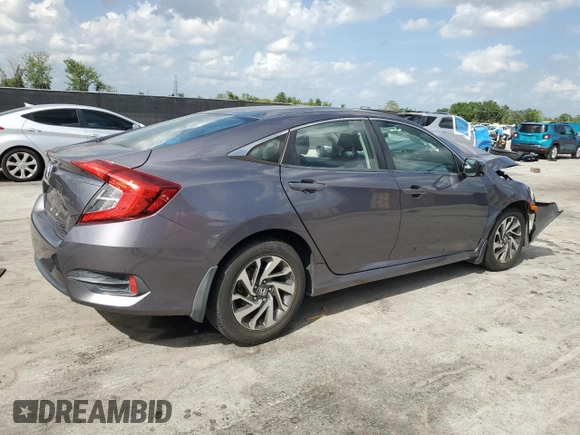 2016 Honda Civic Sedan EX with VIN 19XFC2F75GE093682, listed as a Copart auction lot 51777275 with 125,434 mi miles and Salvage Title. Bid and sale history available at carsss.com. Image 3.