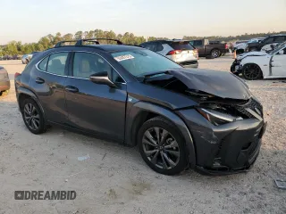 2023 Lexus UX 250h F Sport with VIN JTHR6JBH5P2151069, listed as a Copart auction lot 58382515 with 23,114 mi miles and Salvage title. Bid and sale history available at DreamBid. Image 4.