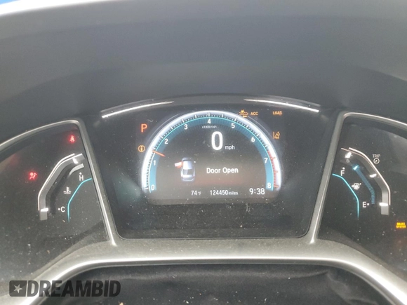 2016 Honda Civic Sedan EX with VIN 2HGFC2F88GH511795, listed as a Copart auction lot 51605205 with 124,450 mi miles and Clean Title. Bid and sale history available at carsss.com. Image 9.