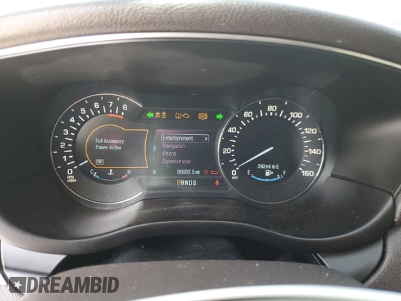 2017 Lincoln MKC Reserve with VIN 5LMCJ3C93HUL09318, listed as a Copart auction lot 53460725 with 96,692 mi miles and Clean title. Bid and sale history available at DreamBid. Image 9.