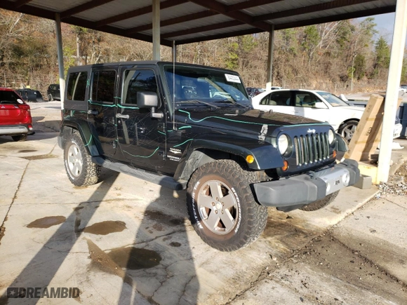 2011 Jeep Wrangler Unlimited Sahara with VIN 1J4BA5H15BL635016, listed as a Copart auction lot 84433444 with 124,217 mi miles and Salvage Title. Bid and sale history available at carsss.com. Image 4.