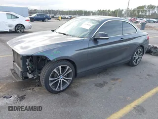 2015 BMW 2 Series 228i with VIN WBA1F5C59FV257447, listed as a IAAI auction lot 41706206 with 119,086 mi miles. Bid and sale history available at carsss.com. Image 21.