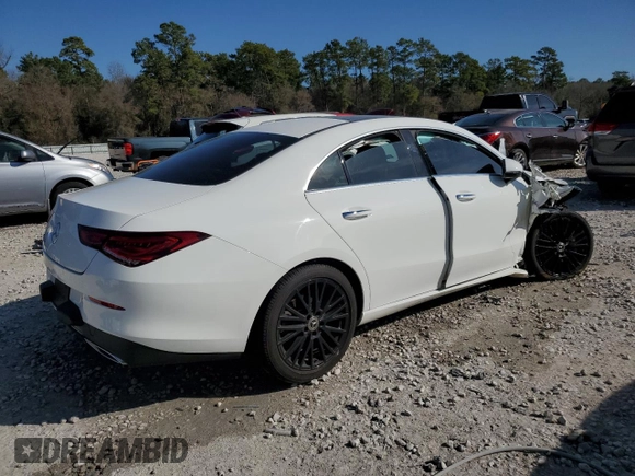 2021 Mercedes-Benz CLA 250 with VIN W1K5J4GB3MN176301, listed as a Copart auction lot 42917924 with 34,249 mi miles and . Bid and sale history available at DreamBid. Image 3.