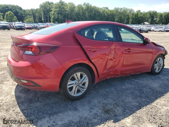 2020 Hyundai Elantra SEL with VIN 5NPD84LF6LH578323, listed as a Copart auction lot 44528945 with 110,001 mi miles and Salvage Title. Bid and sale history available at carsss.com. Image 3.
