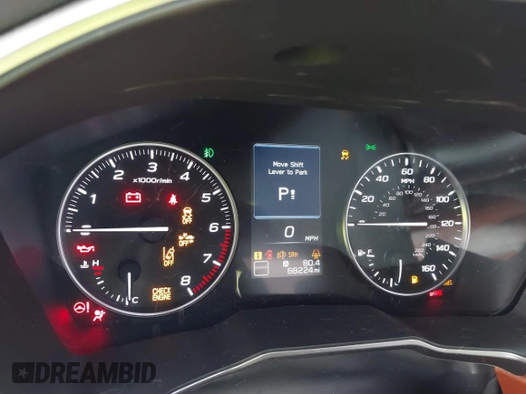 2022 Subaru Legacy Touring XT with VIN 4S3BWGP6XN3019493, listed as a IAAI auction lot 41482186 with 68,224 mi miles and . Bid and sale history available at DreamBid. Image 14.