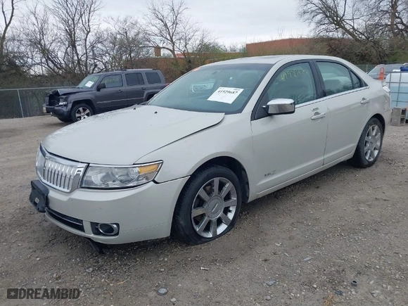 2007 Lincoln MKZ with VIN 3LNHM28T67R620942, listed as a IAAI auction lot 41929687 with 123,508 mi miles. Bid and sale history available at carsss.com. Image 2.