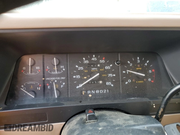 1992 Ford Explorer Eddie Bauer with VIN 1FMDU34X1NUB84827, listed as a Copart auction lot 86973574 with 73,452 mi miles and Salvage title. Bid and sale history available at DreamBid. Image 9.