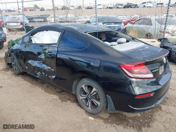2014 Honda Civic Coupe EX with VIN 2HGFG3B80EH517975, listed as a IAAI auction lot 41523822 with 124,211 mi miles. Bid and sale history available at carsss.com. Image 14.