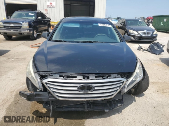 2016 Hyundai Sonata SE with VIN 5NPE24AF9GH306962, listed as a Copart auction lot 54345215 with 105,936 mi miles and Salvage Title. Bid and sale history available at DreamBid. Image 5.
