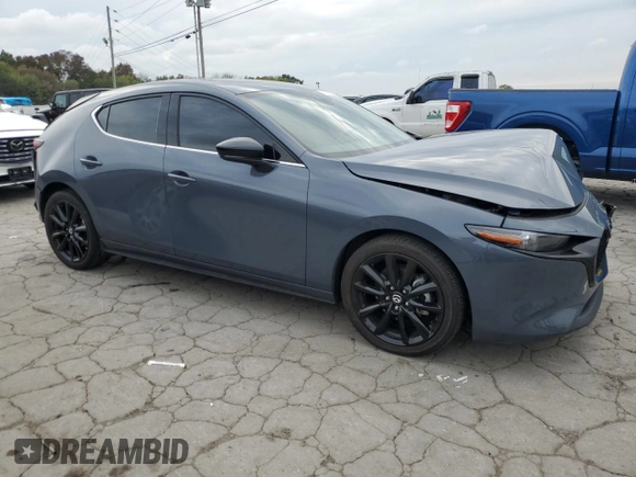 2023 Mazda 3 2.5 Turbo with VIN JM1BPBJY9P1612271, listed as a Copart auction lot 72905584 with 19,544 mi miles and Salvage title. Bid and sale history available at DreamBid. Image 4.